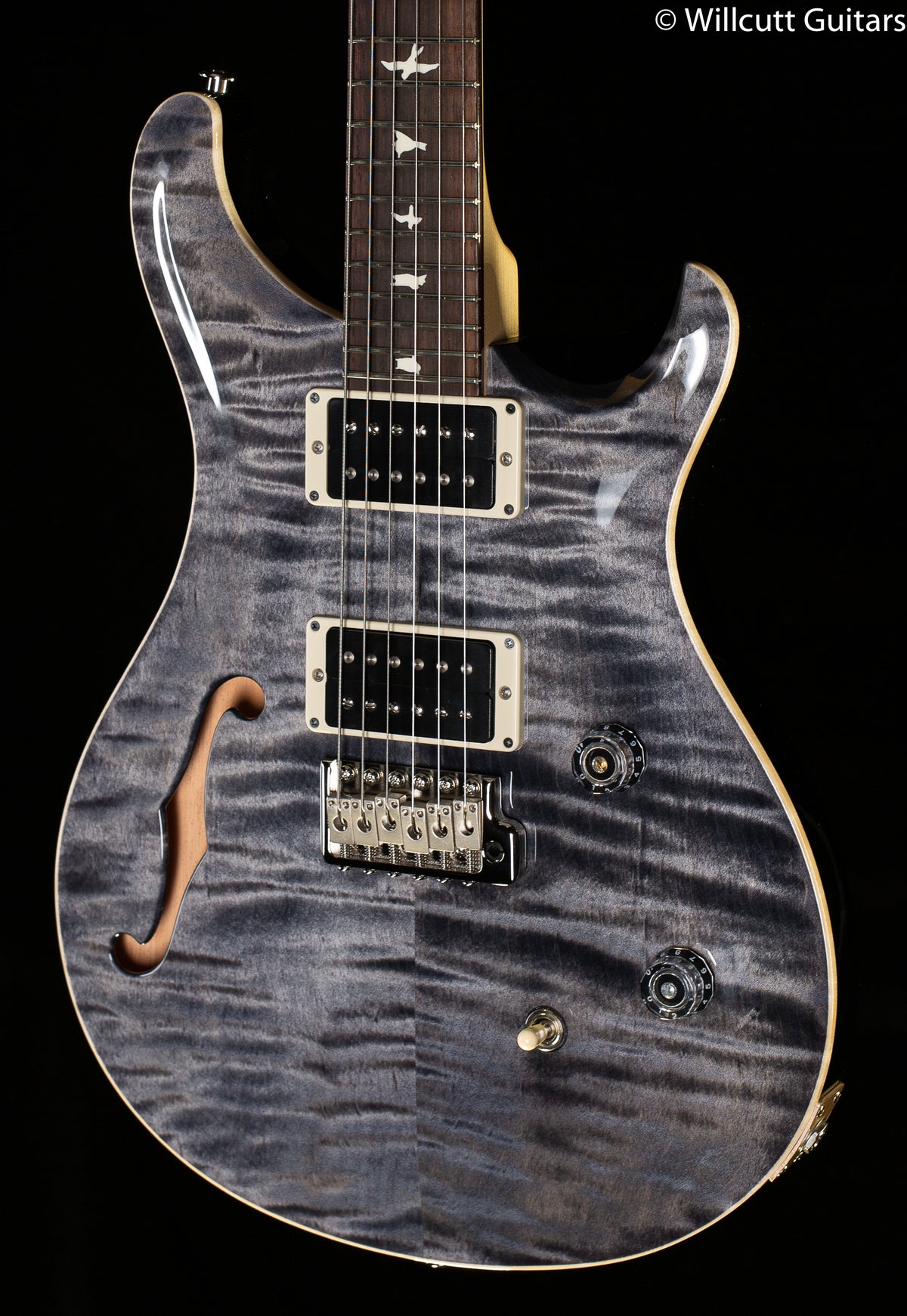 PRS CE24 Semi-Hollow Faded Grey Black