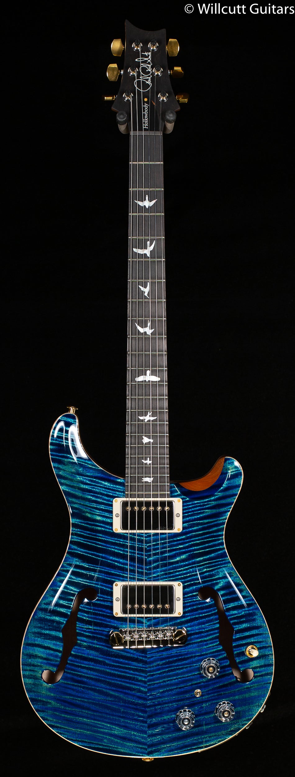 PRS Hollowbody II Piezo Wood Library Edition River Blue