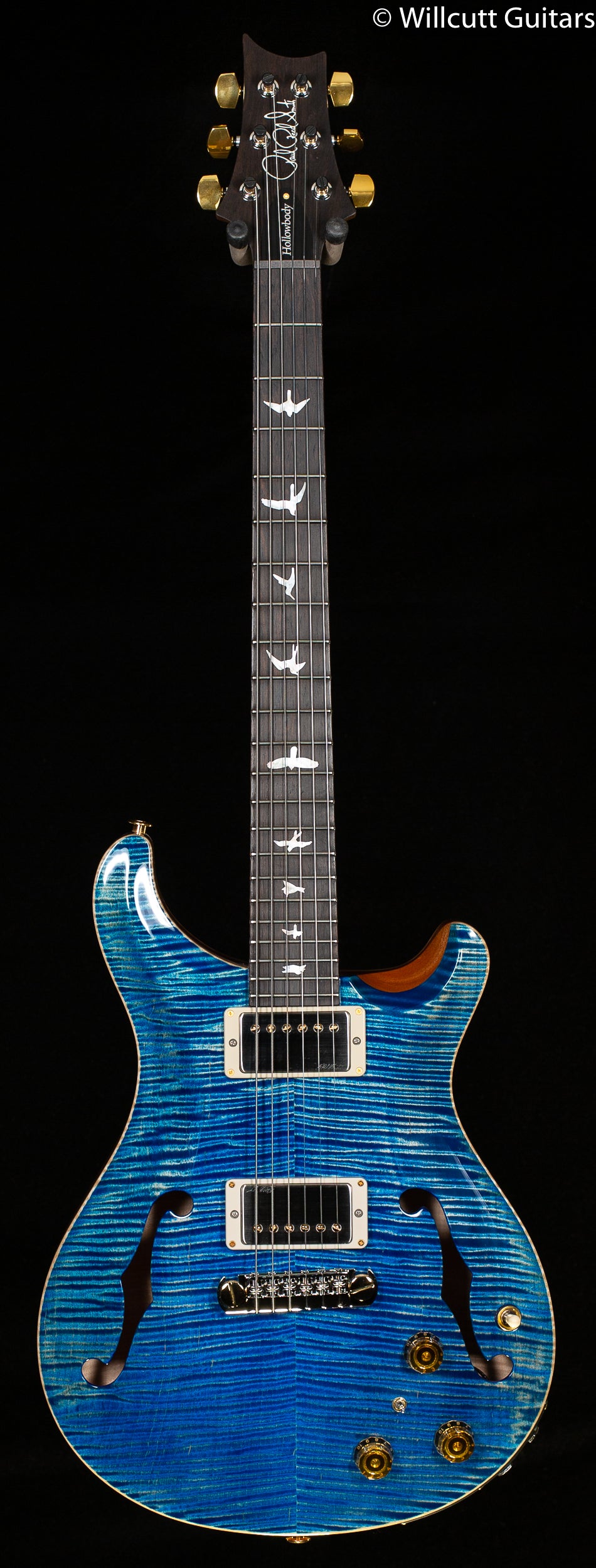 PRS Hollowbody II Piezo Wood Library Edition Faded Blue Jean