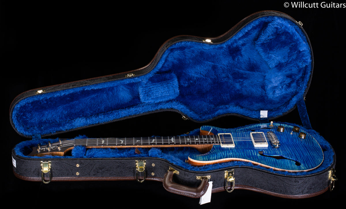 PRS Hollowbody II Piezo Wood Library Edition Faded Blue Jean