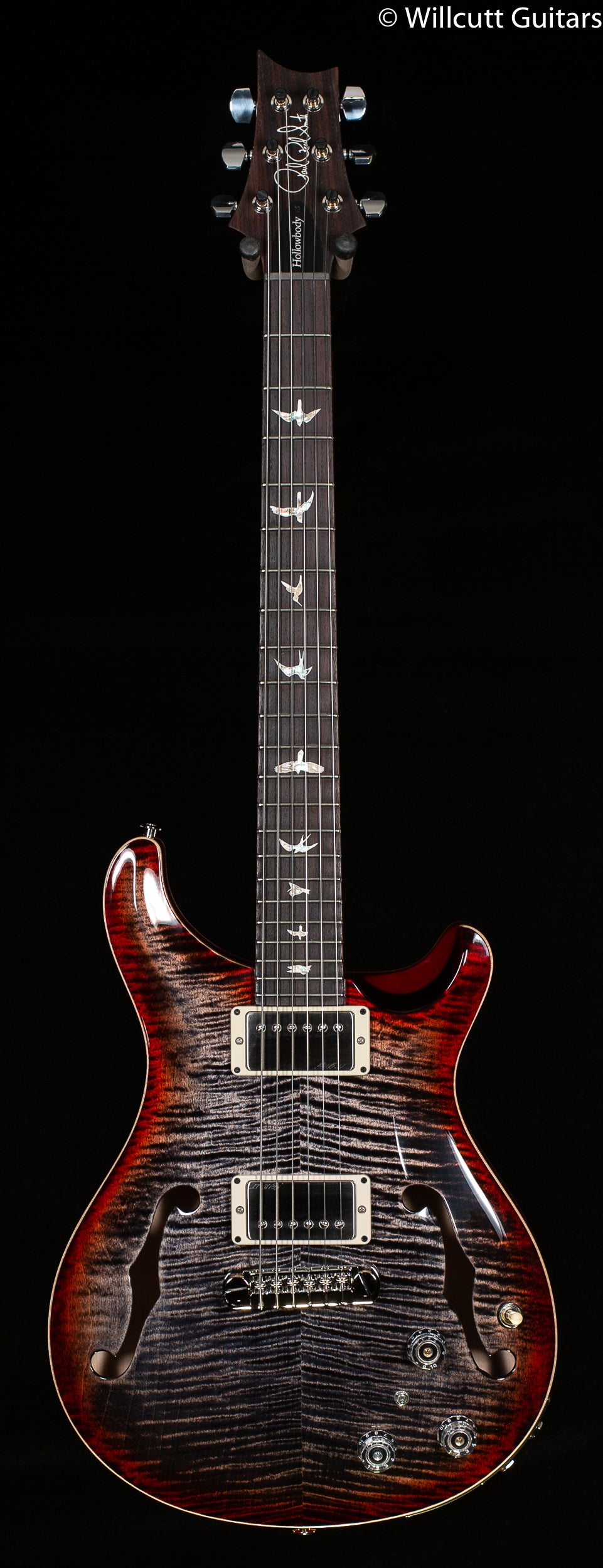 PRS Hollowbody II Piezo Charcoal Cherry Burst