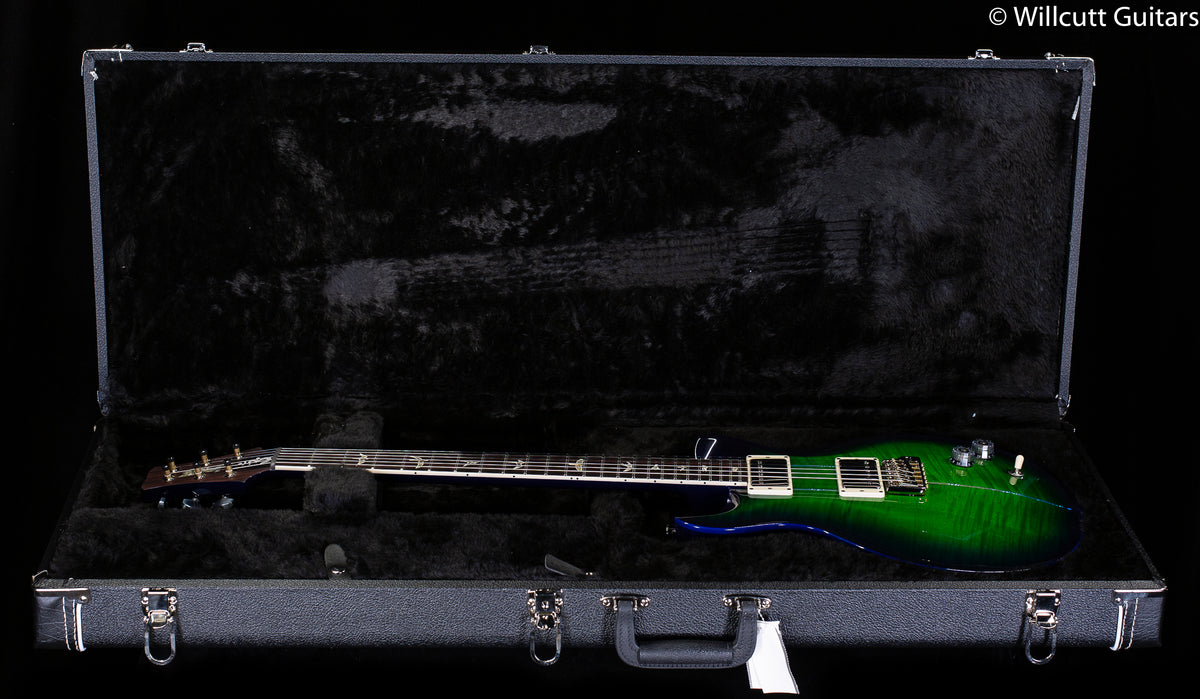 PRS Santana Retro Emerald Burst Blue Binding Custom Color