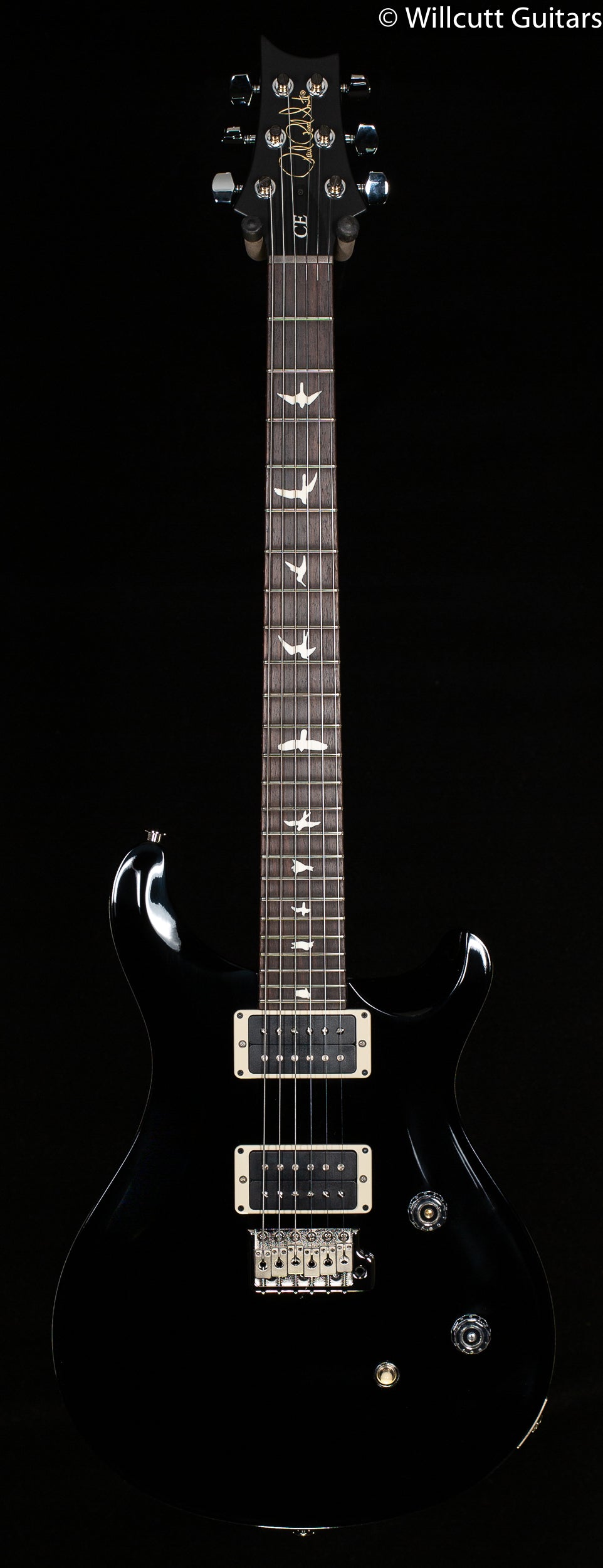 PRS CE24 Black Satin Black Neck - Willcutt Guitars