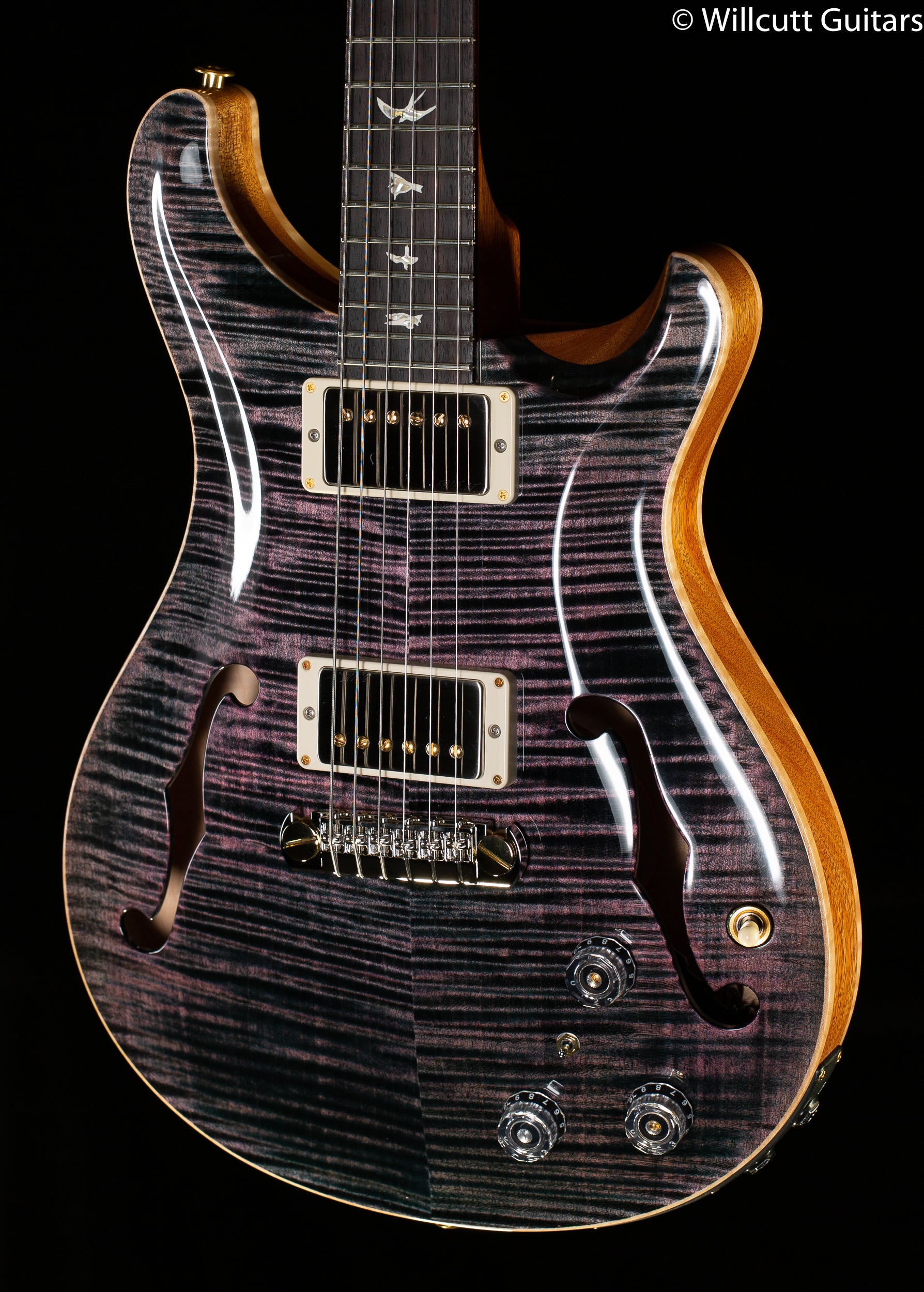 Infinite Trad ST Hollow Piezo オーダー品 PRS Hollowbody II Piezo Electric Guitar - Black Gold