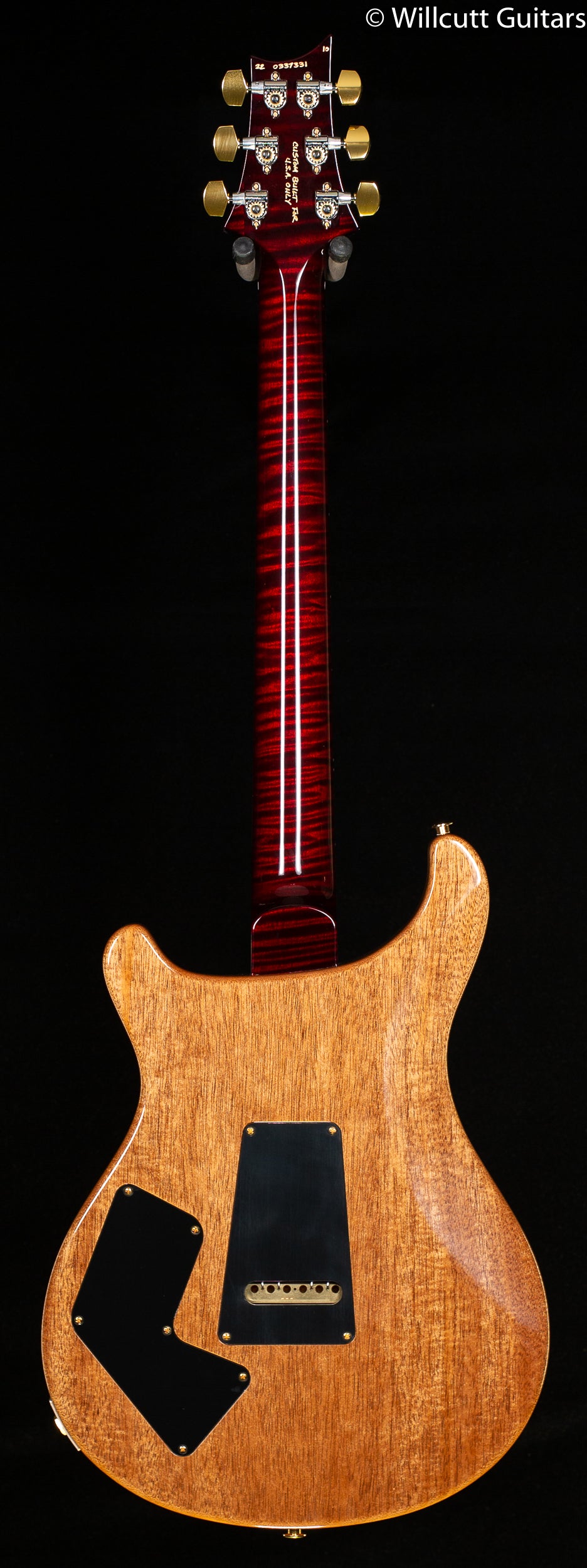 PRS Wood Library Modern Eagle V Red Tiger Smokeburst Stained Flame Maple Neck