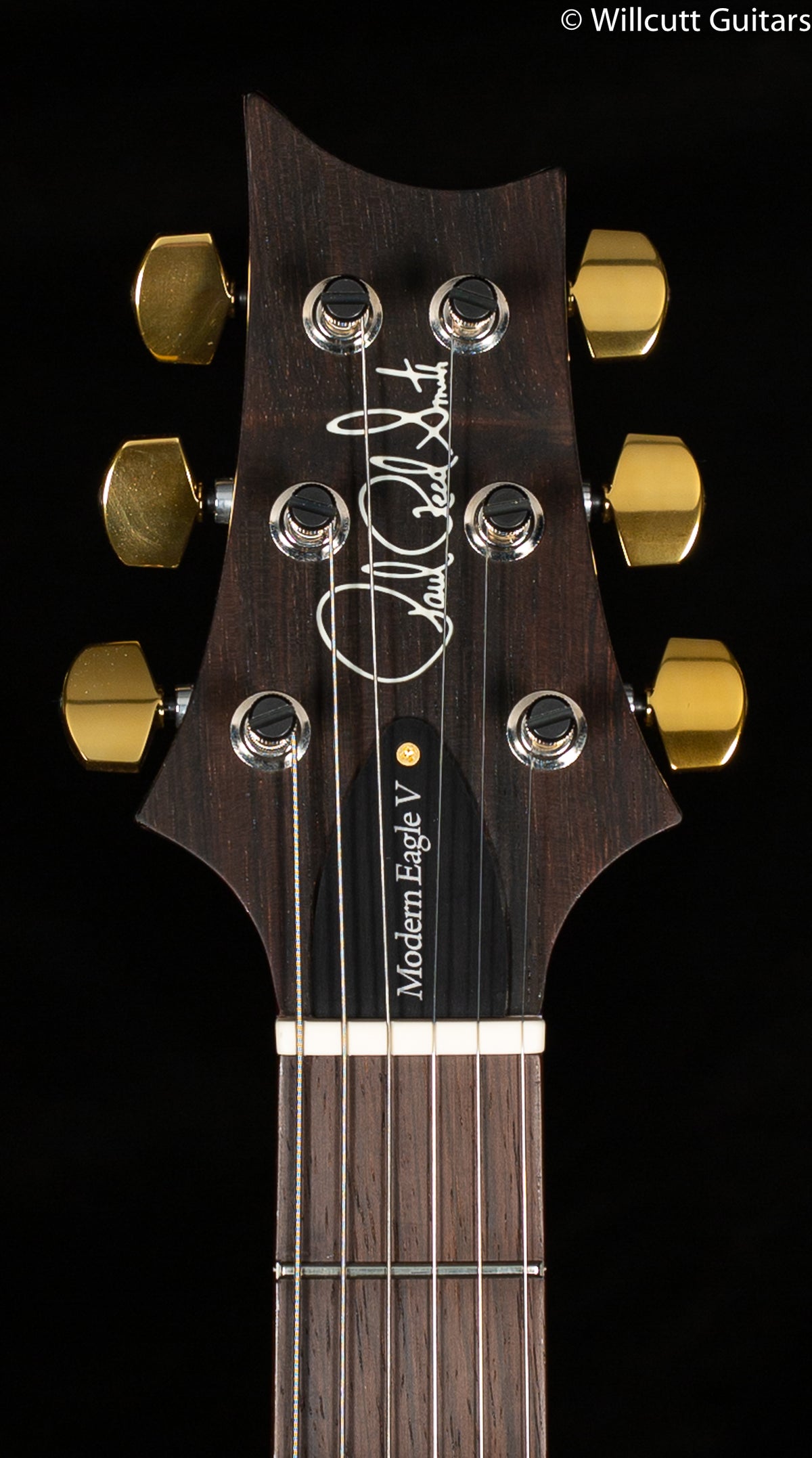 PRS Wood Library Modern Eagle V Red Tiger Smokeburst Stained Flame Maple Neck