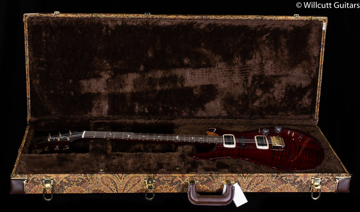 PRS Wood Library Modern Eagle V Red Tiger Smokeburst Stained Flame Maple Neck