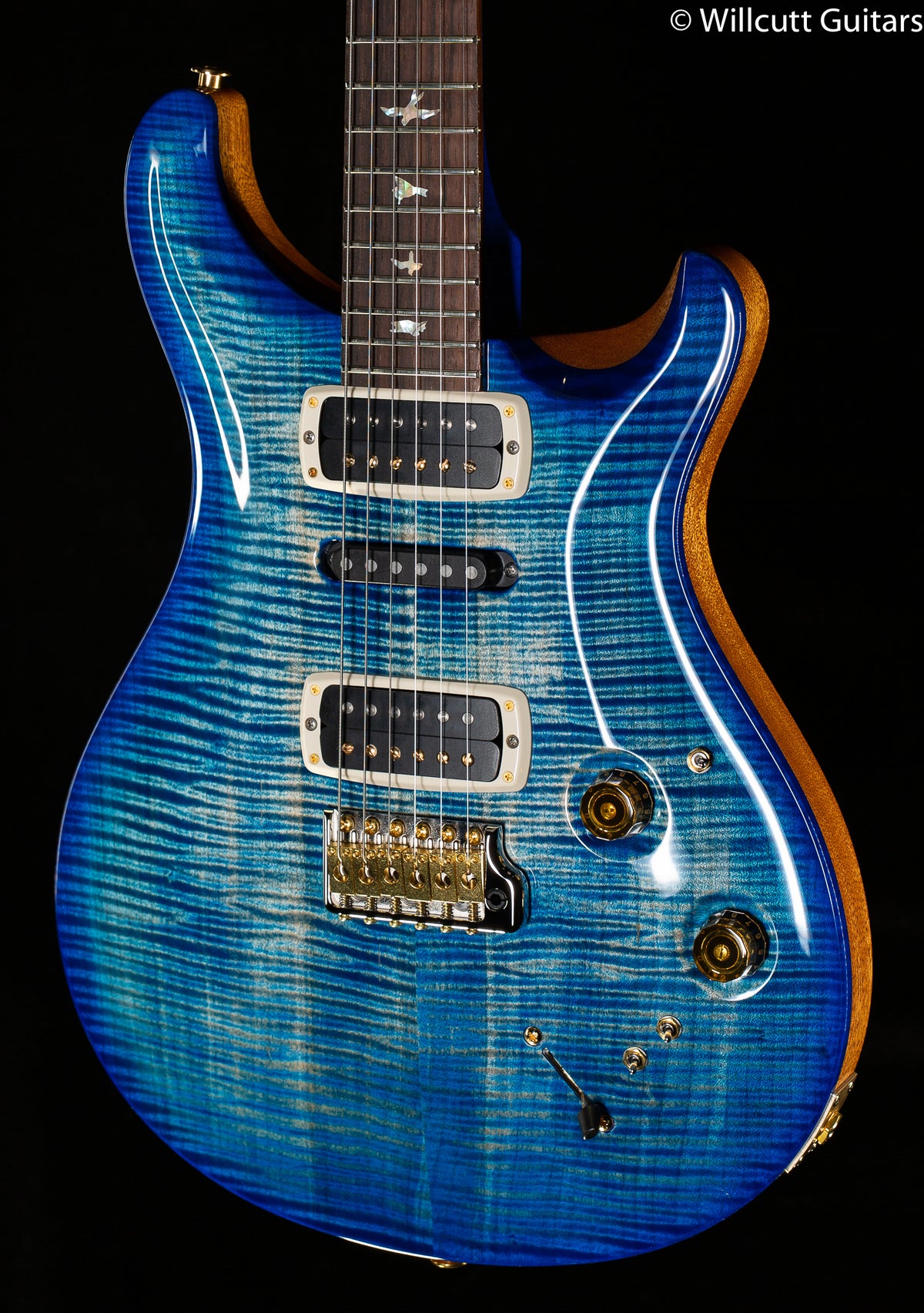 PRS Wood Library Modern Eagle V Faded Blue Burst