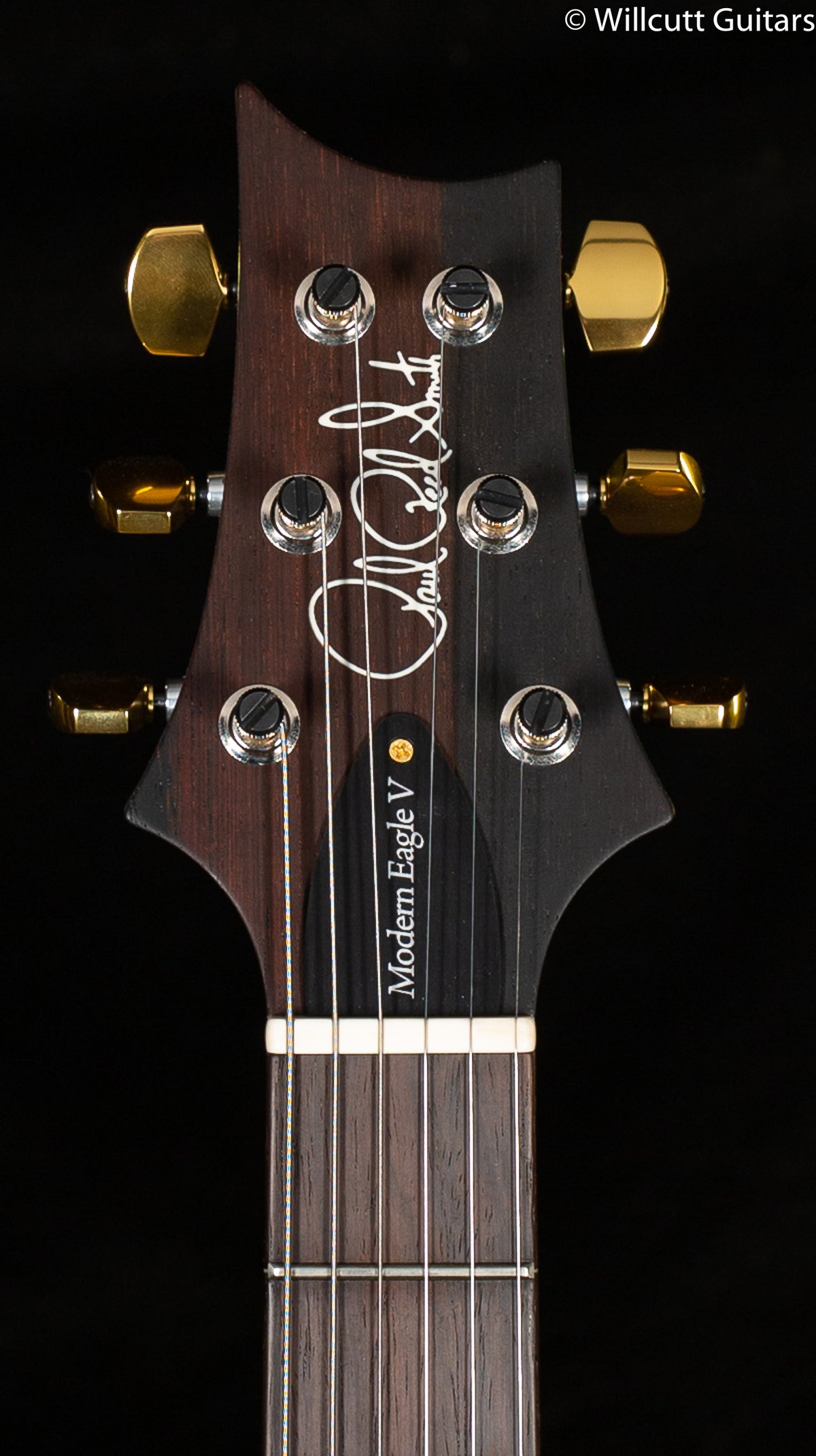 PRS Wood Library Modern Eagle V, Artist Quilt, Black Gold (345)