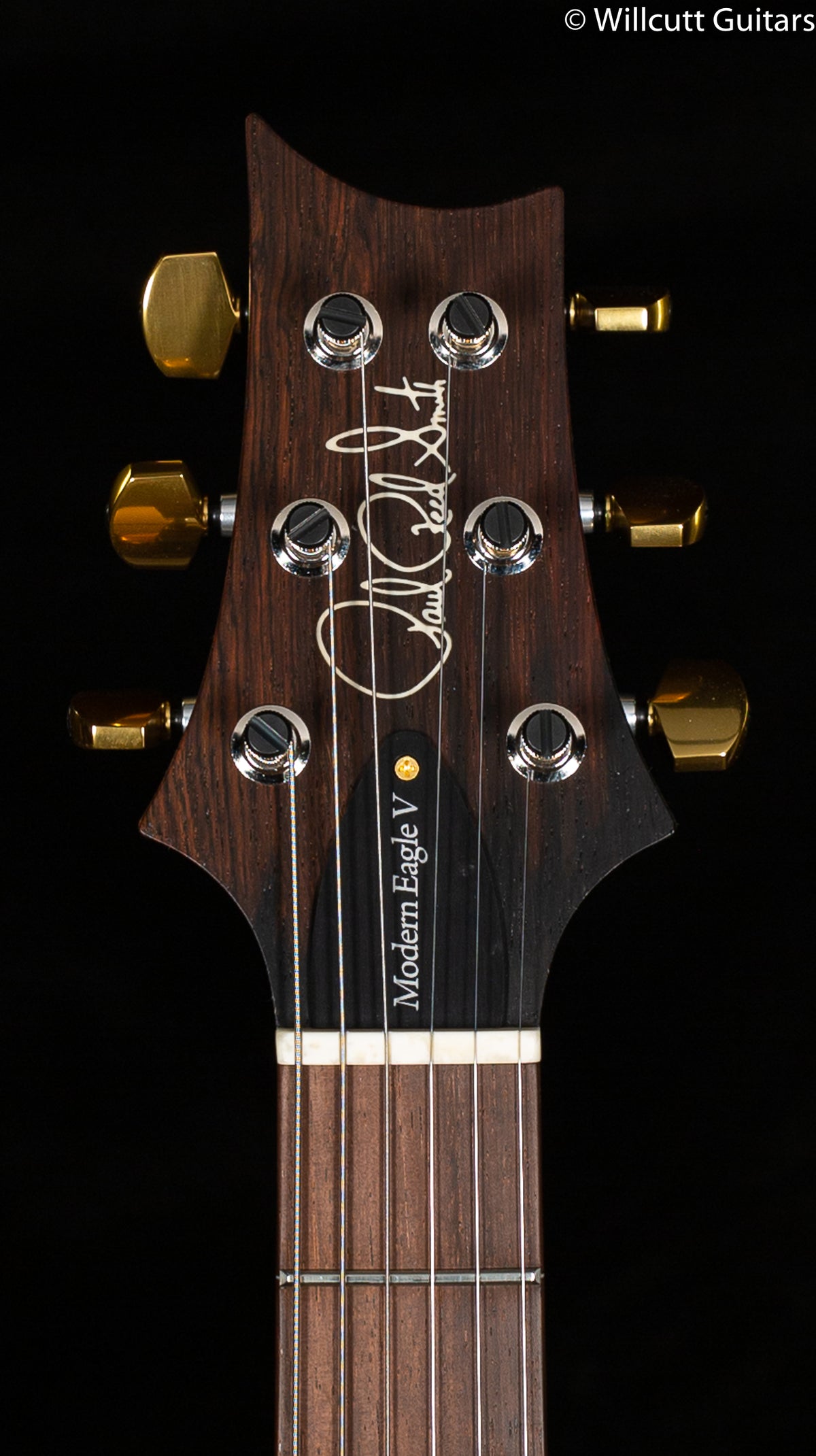 PRS Modern Eagle V Wood Library Edition Artist Quilt Faded Whale Blue