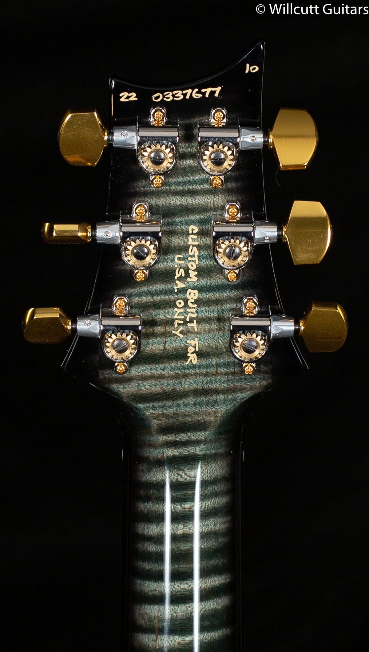 PRS Wood Library Modern Eagle V Trampas Green Smokeburst Stained Maple Neck