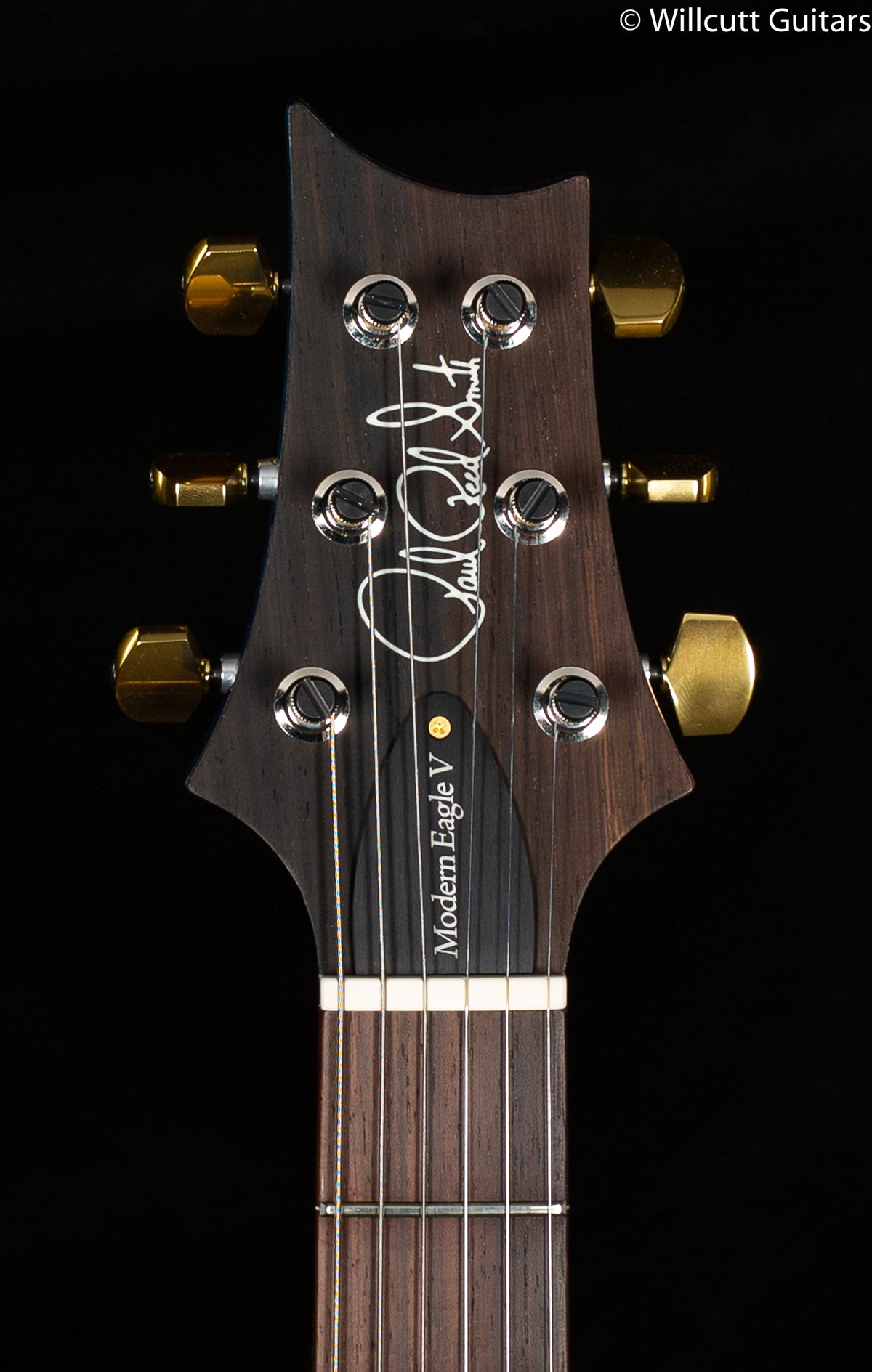 PRS Wood Library Modern Eagle V Faded Blue Jean Stained Neck