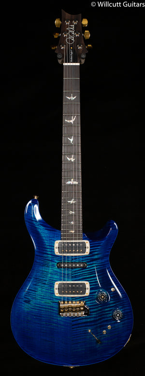 PRS Wood Library Modern Eagle V Custom Color River Blue Stained Flame Maple Neck (680)