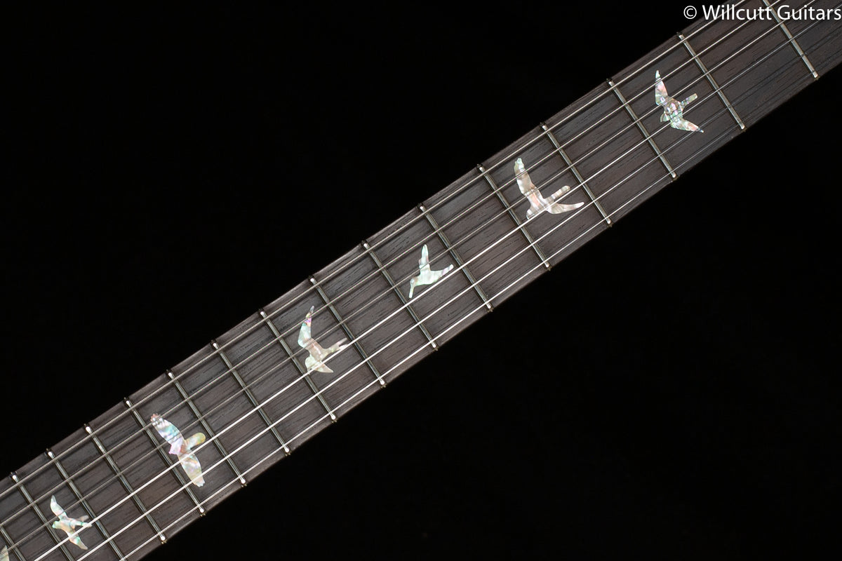 PRS Wood Library Modern Eagle V Custom Color River Blue Stained Flame Maple Neck (680)