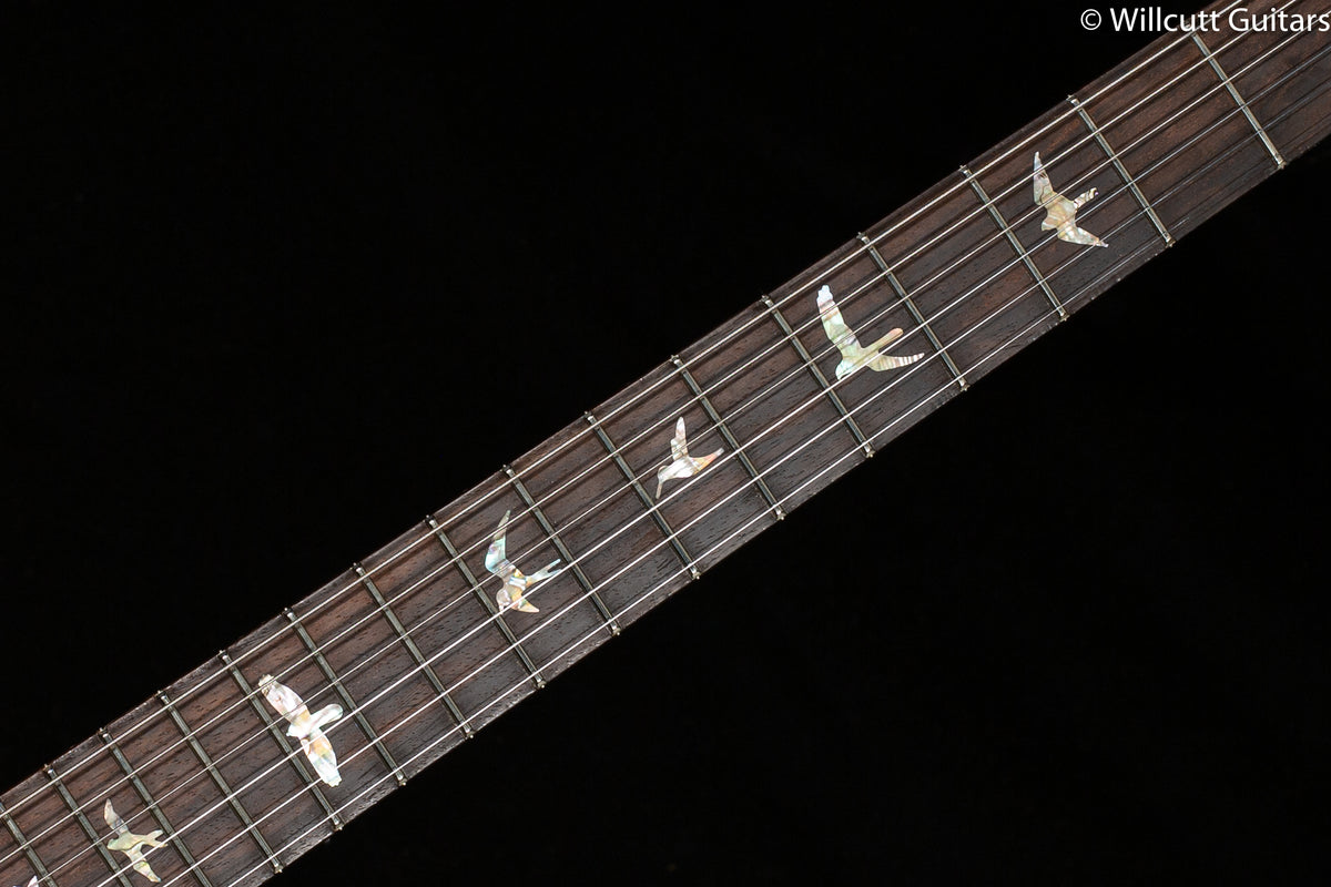 2022 PRS Wood Library Modern Eagle V Black Gold Stained Neck