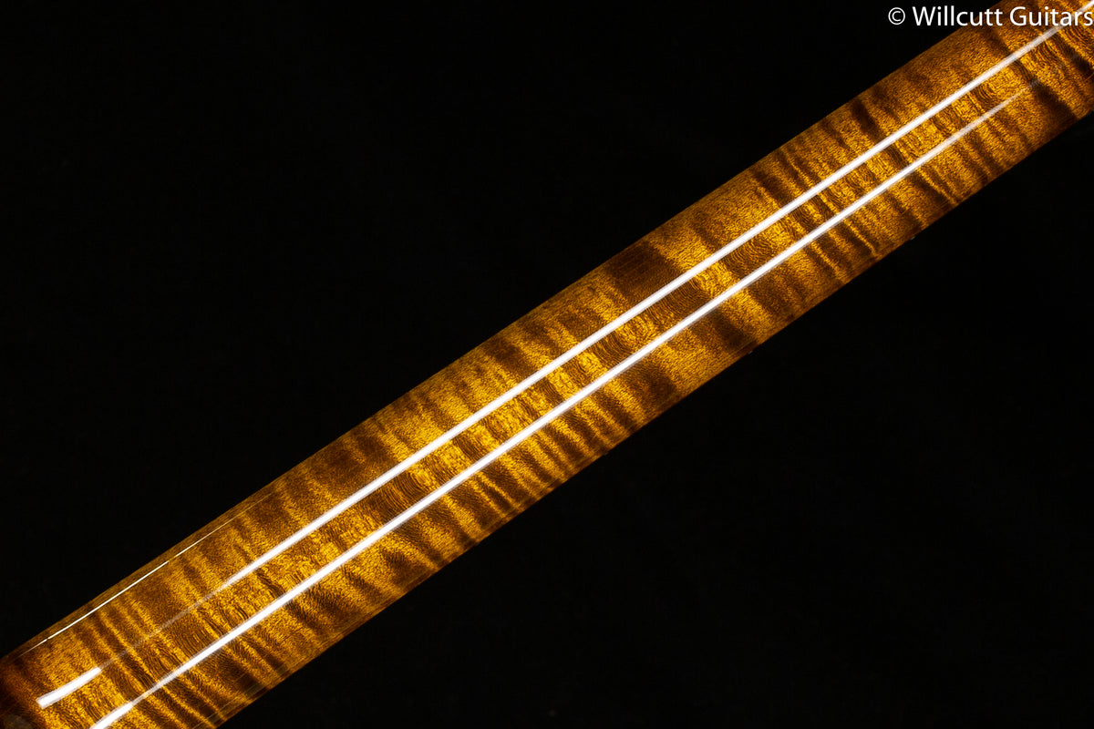 2022 PRS Wood Library Modern Eagle V Black Gold Stained Neck