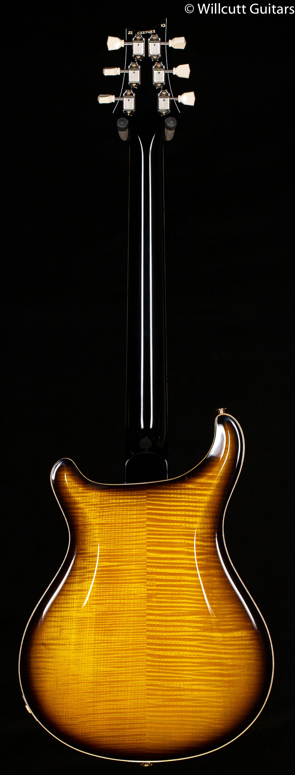 PRS McCarty 594 Hollowbody II Custom Color Black Sunburst Contour Burst 10 Top