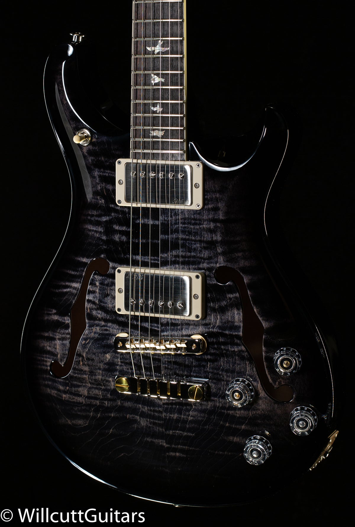 2022 PRS McCarty 594 Hollowbody II Custom Color Dark Charcoal Smokewrap Burst (955)
