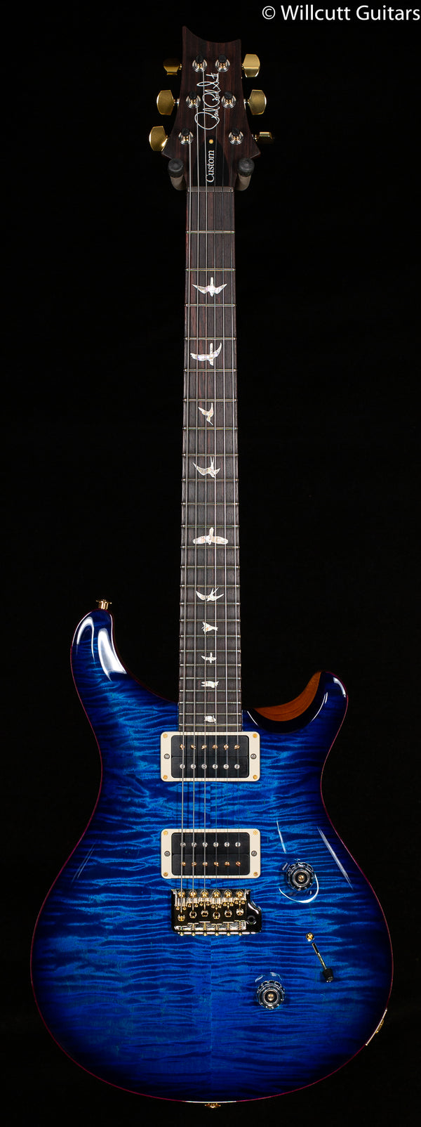 2022 PRS Custom 24 Custom Color Faded Blue Burst Raspberry 