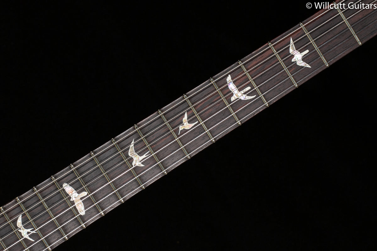 2022 PRS Custom 24 Custom Color Faded Blue Burst Raspberry Binding 10 Top (293)