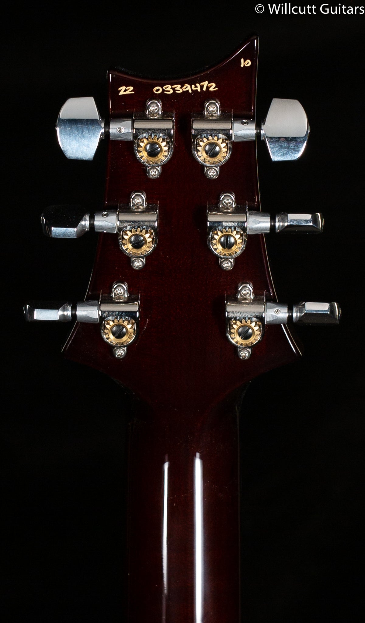 2022 PRS Custom 24 Floyd Black Gold Wrap 10 Top (427)