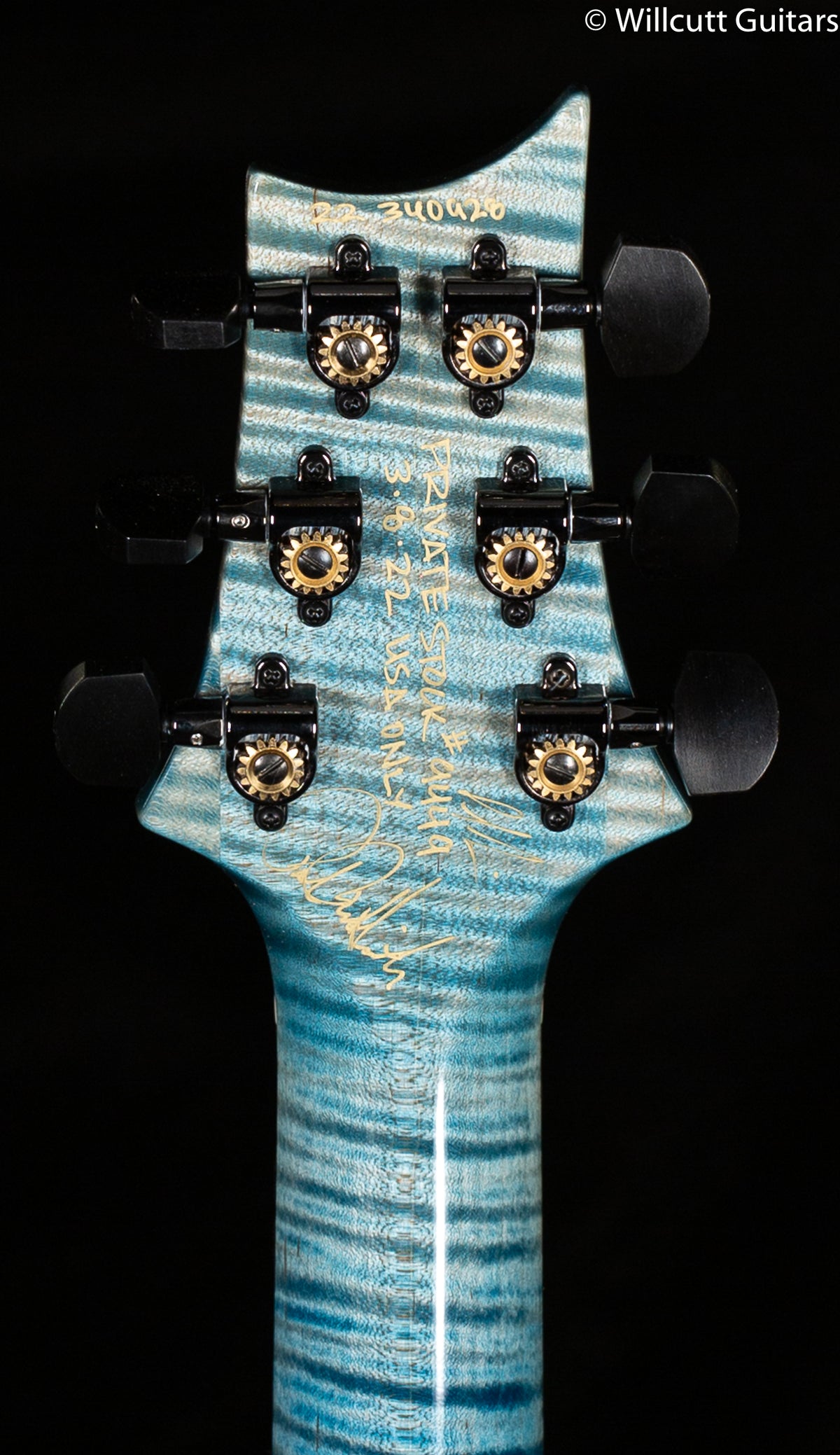 PRS Private Stock #9449 Modern Eagle V Whale Blue Glow