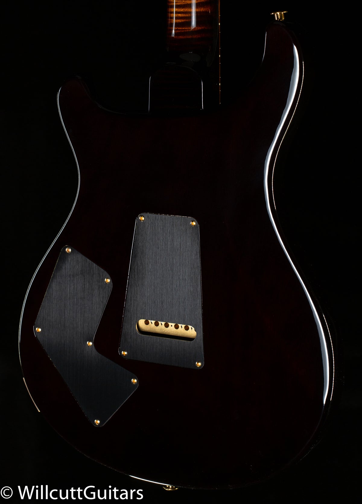 PRS Wood Library Modern Eagle V Black Gold Wraparound Burst Stained Flame Maple Neck (838)