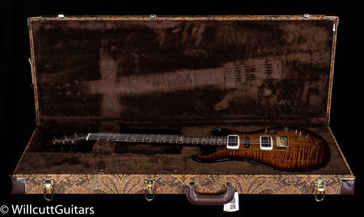 PRS Wood Library Modern Eagle V Black Gold Wraparound Burst Stained Flame Maple Neck (838)