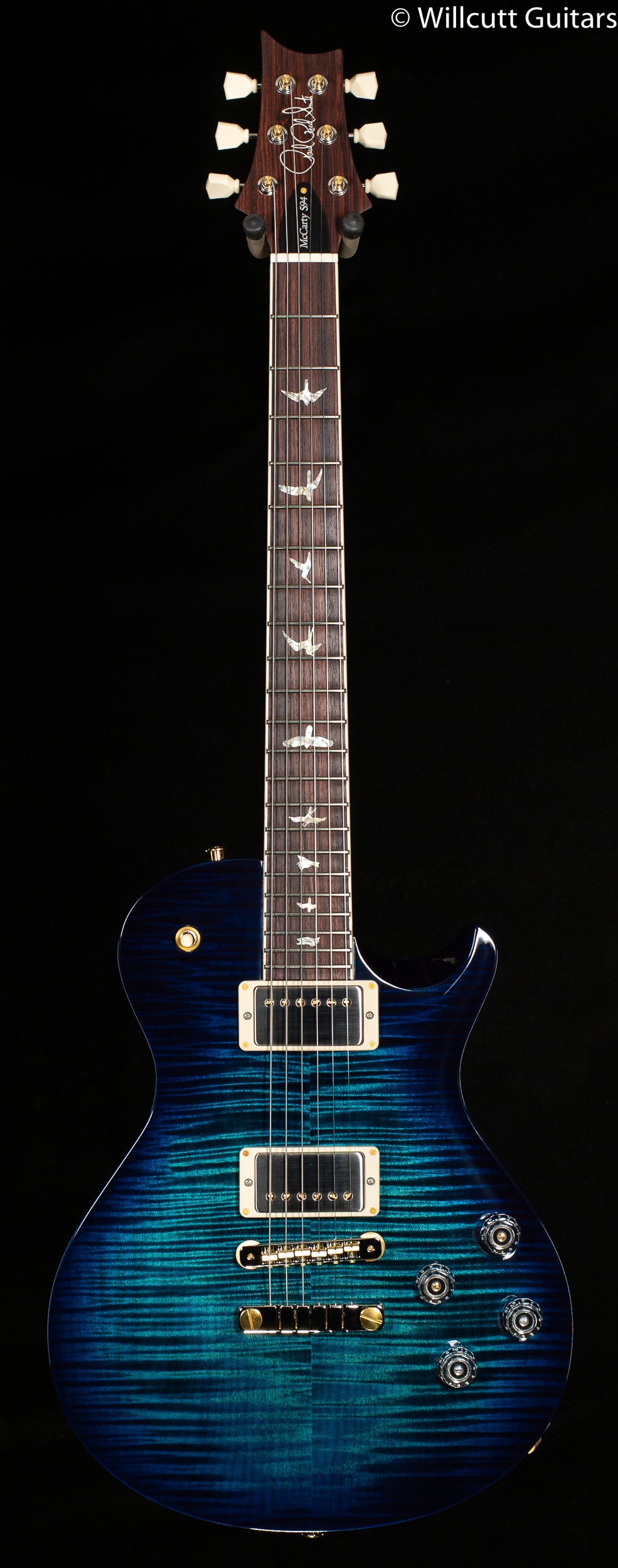 PRS Singlecut 594 Custom Color Cobalt Blue Wraparound Burst 10 Top (743)