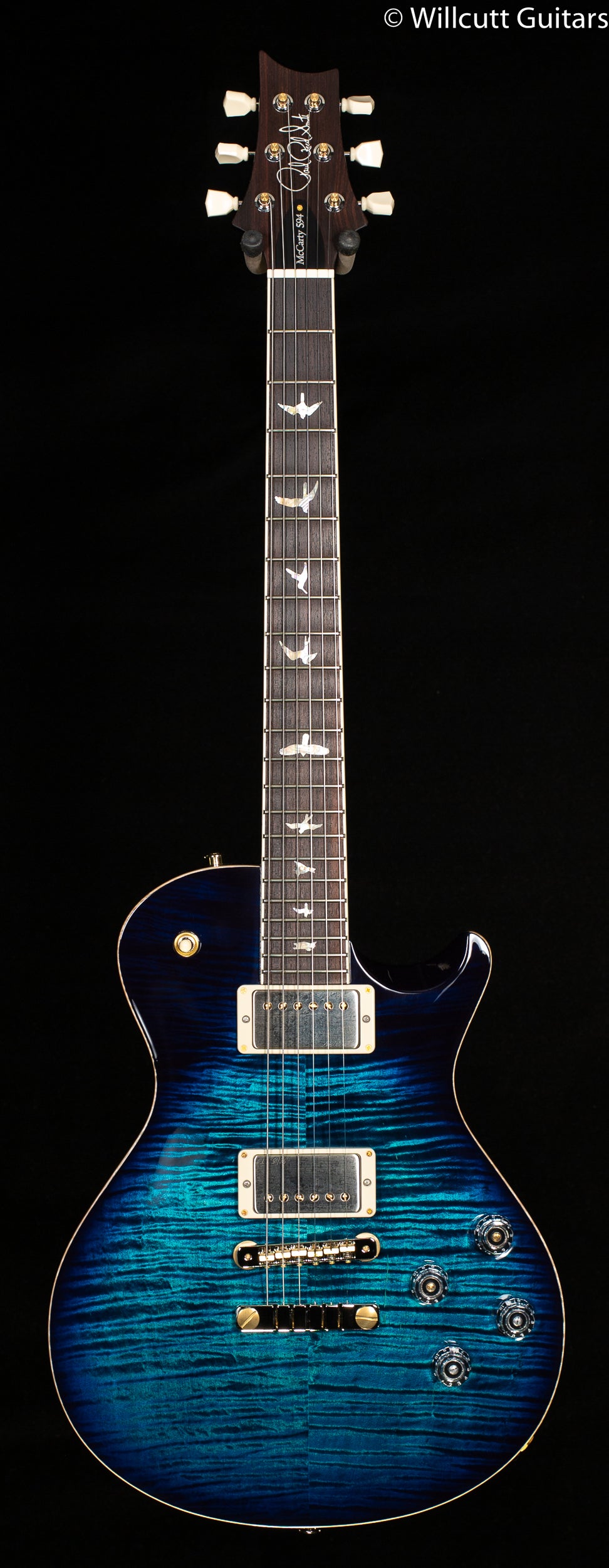 PRS McCarty 594 Singlecut Cobalt Blue 10 Top (715) - Willcutt Guitars