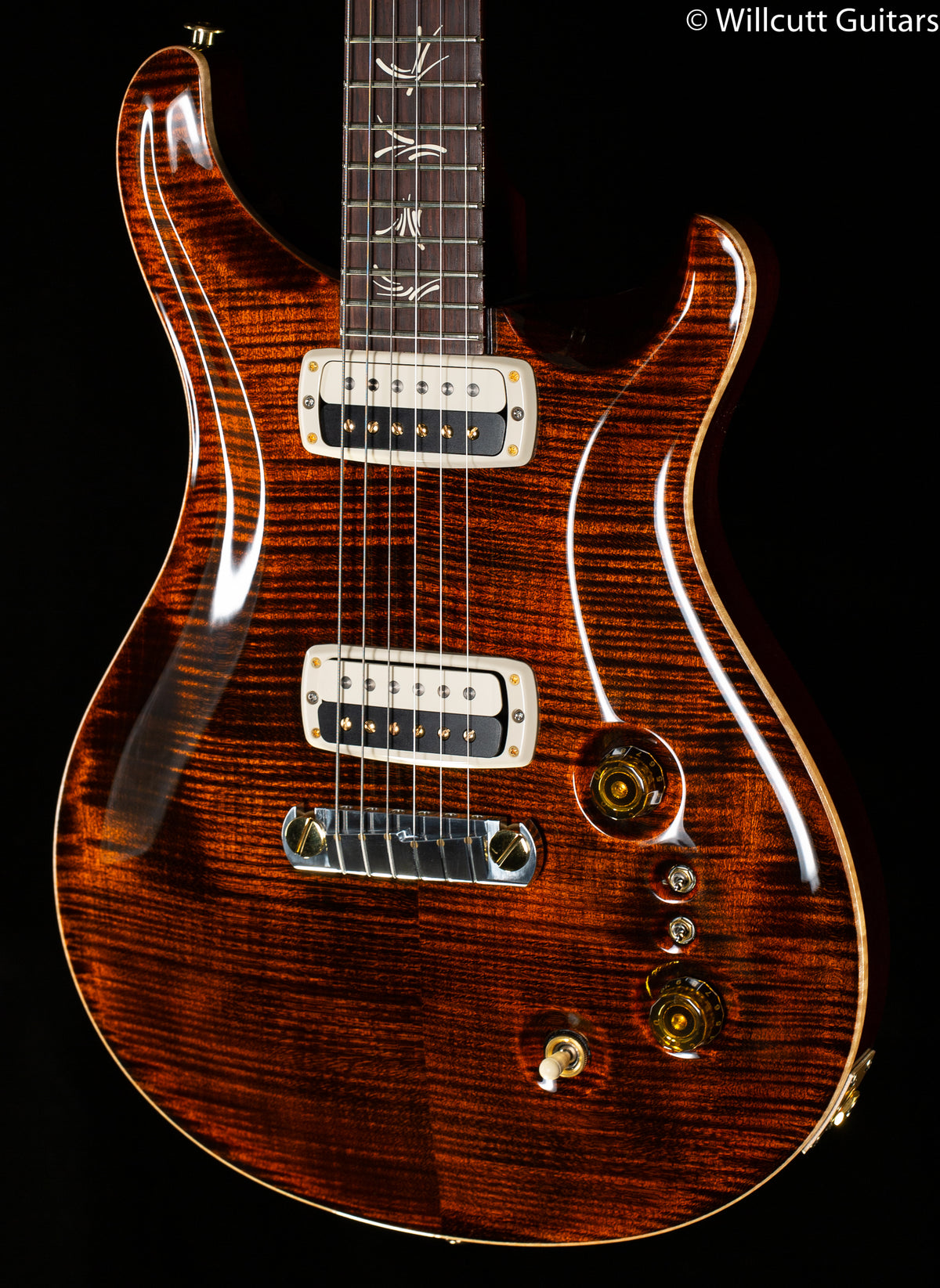 2022 PRS Paul&#39;s Guitar, Flame Maple 10 top Orange Tiger (172)