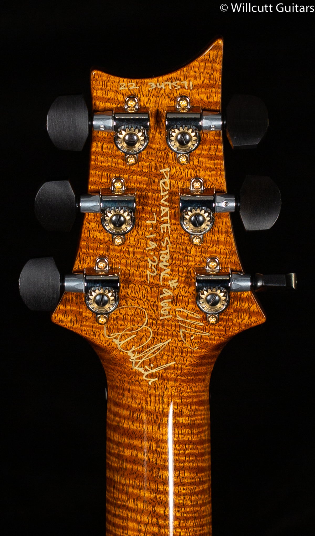 PRS Private Stock 9661 McCarty 594 Hollowbody II Electric Tiger Glow Pyramid Inlay (571)