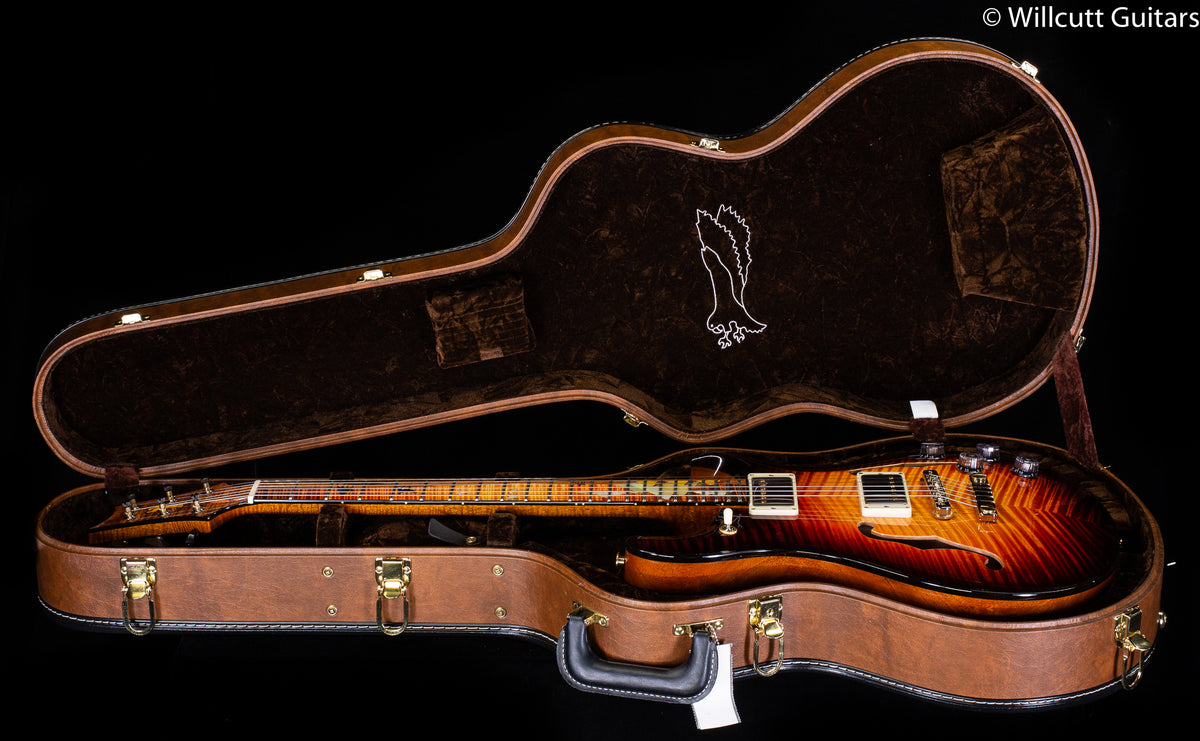 PRS Private Stock 9661 McCarty 594 Hollowbody II Electric Tiger Glow Pyramid Inlay (571)