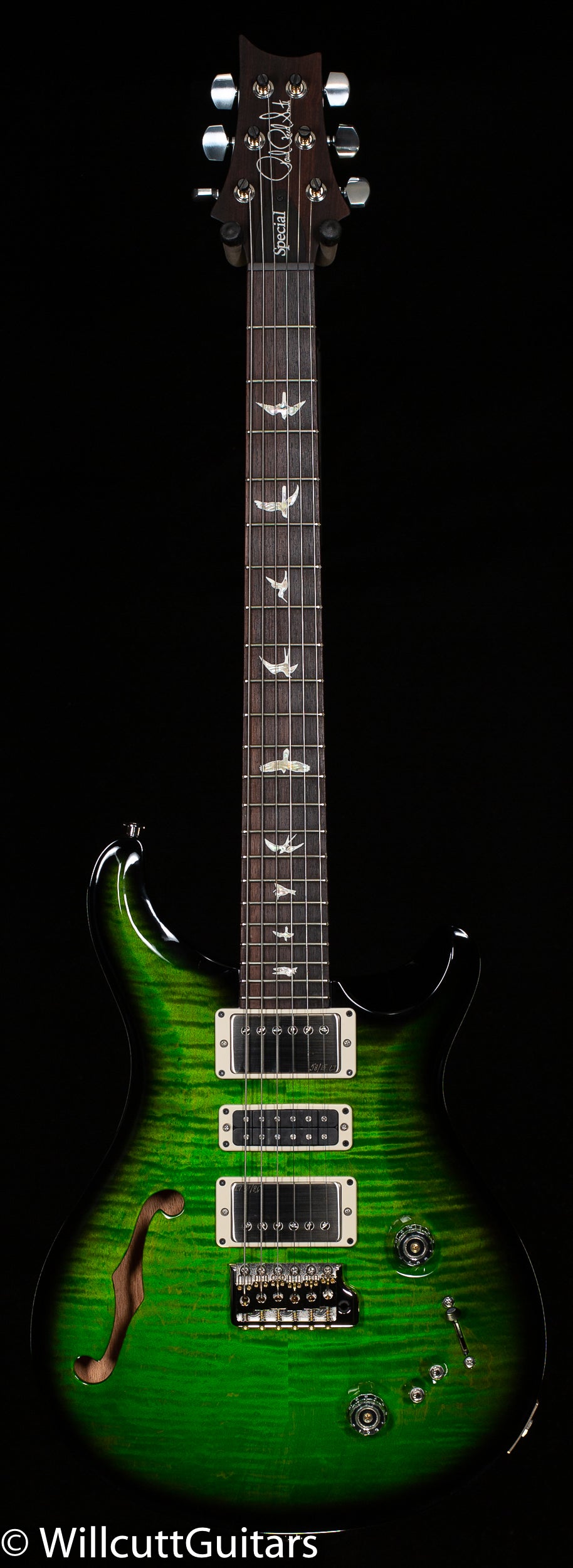 PRS Special Semi-Hollow Custom Color Ezira Verde Black Wrap Burst (622)