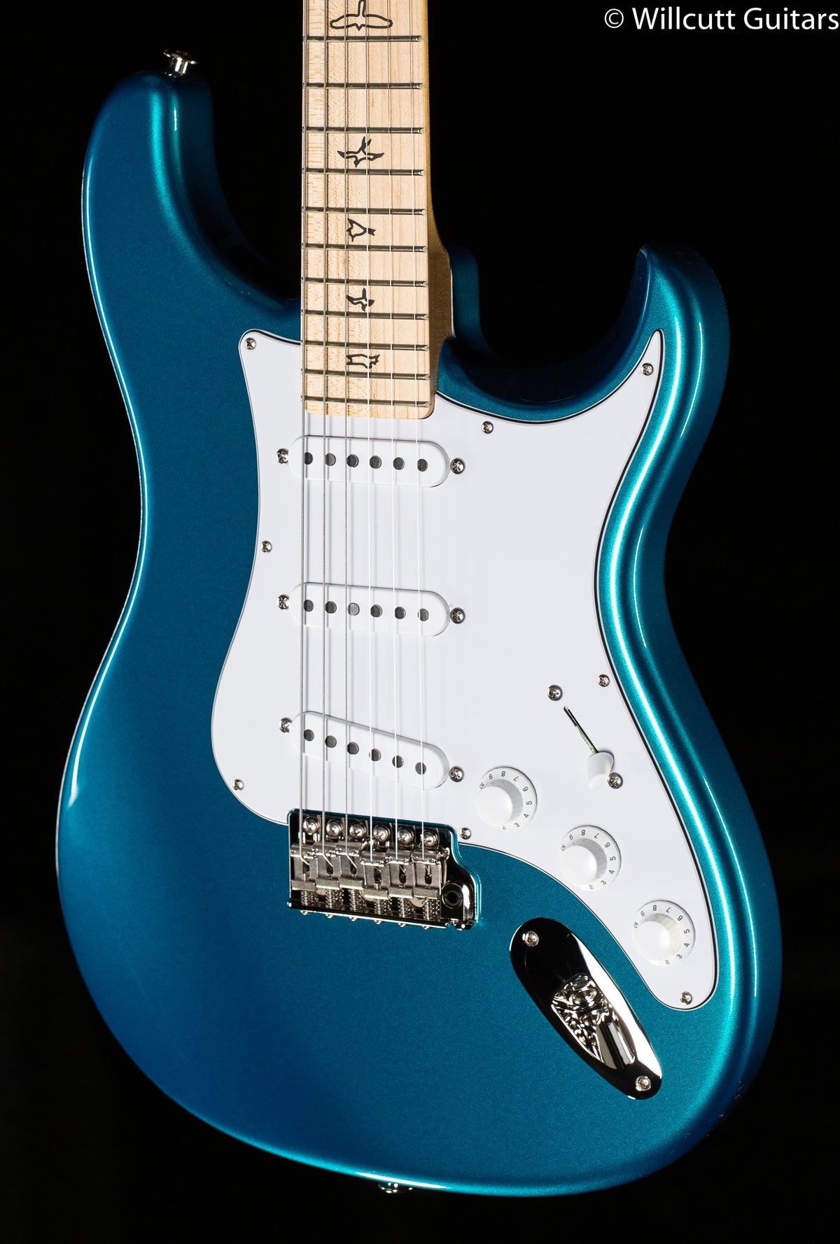 2022 PRS John Mayer Silver Sky Dodgem Blue Maple (487)