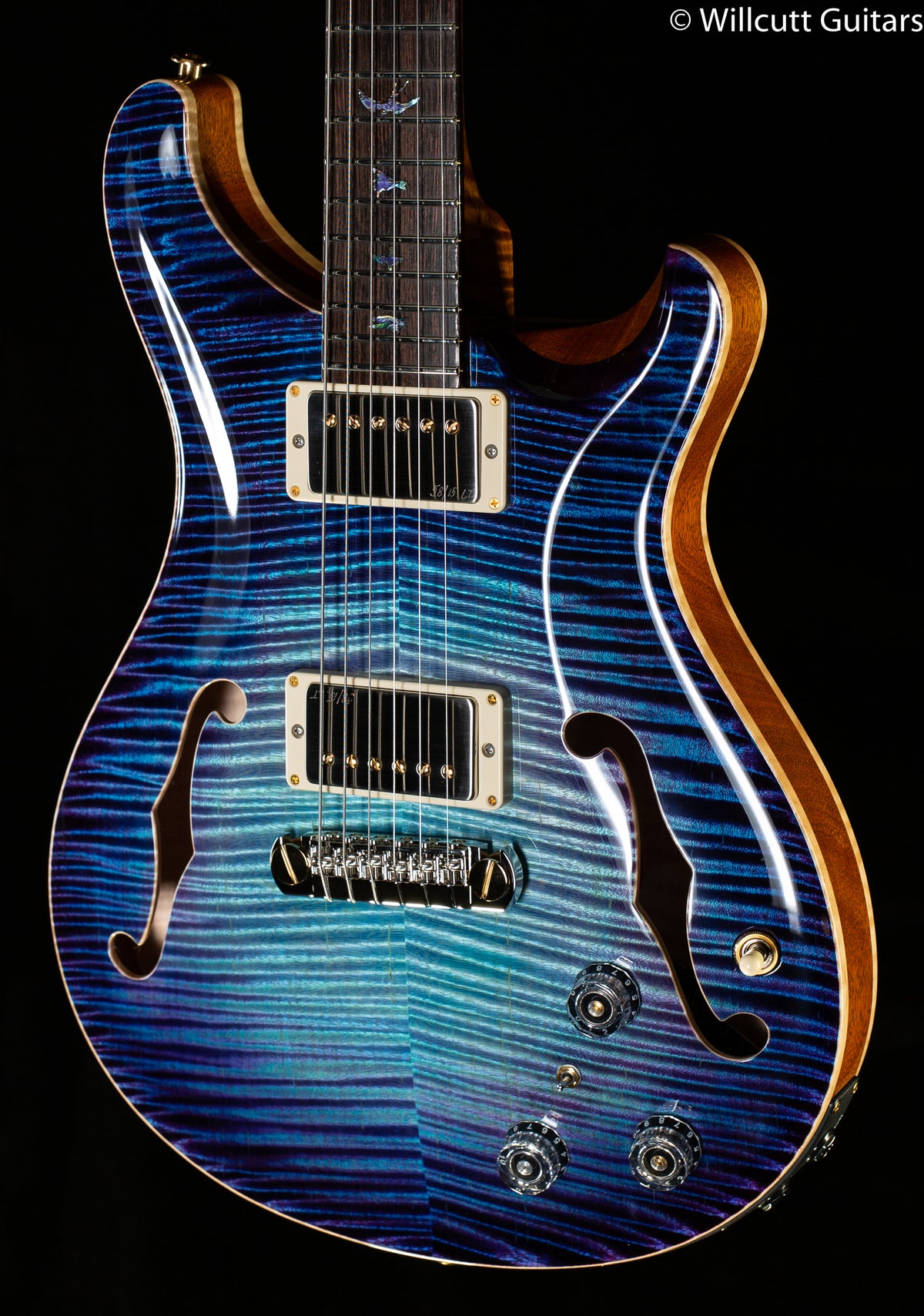 PRS Private Stock 9878 Hollowbody II Aqua Violet Glow (735)