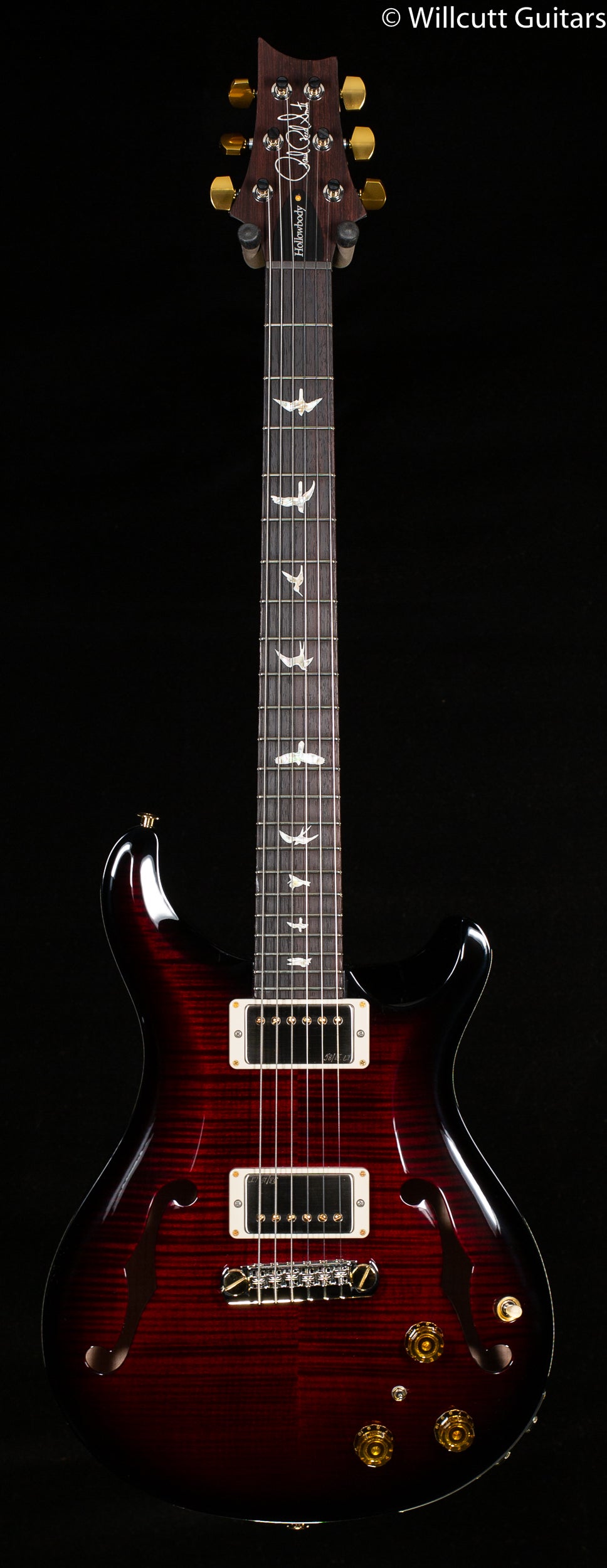 PRS Hollowbody II Piezo 10 Top Fire Red Burst Wrap (930)