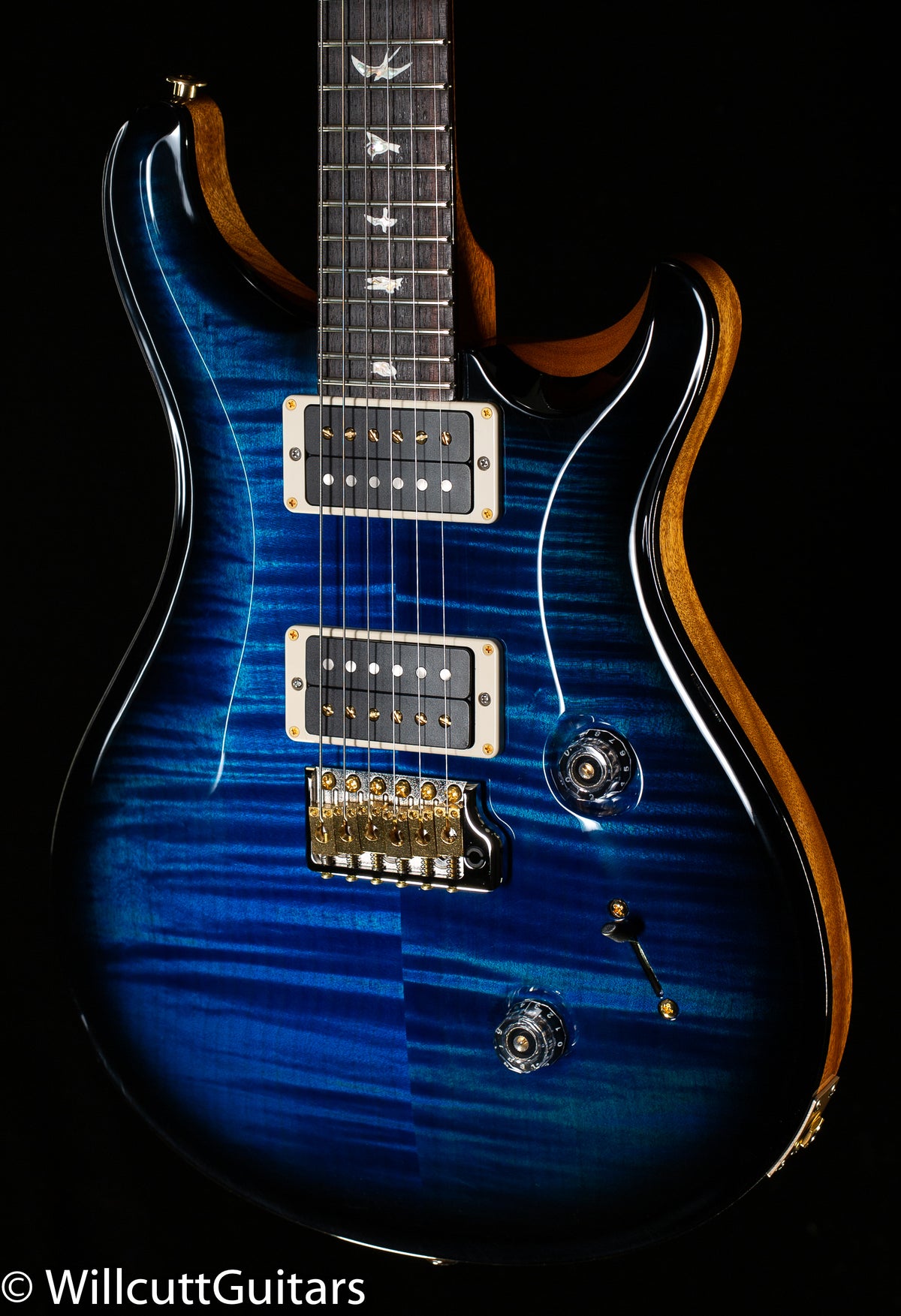 2022 PRS Custom 24 10 Top Custom Color Blue Smoke Burst (344)