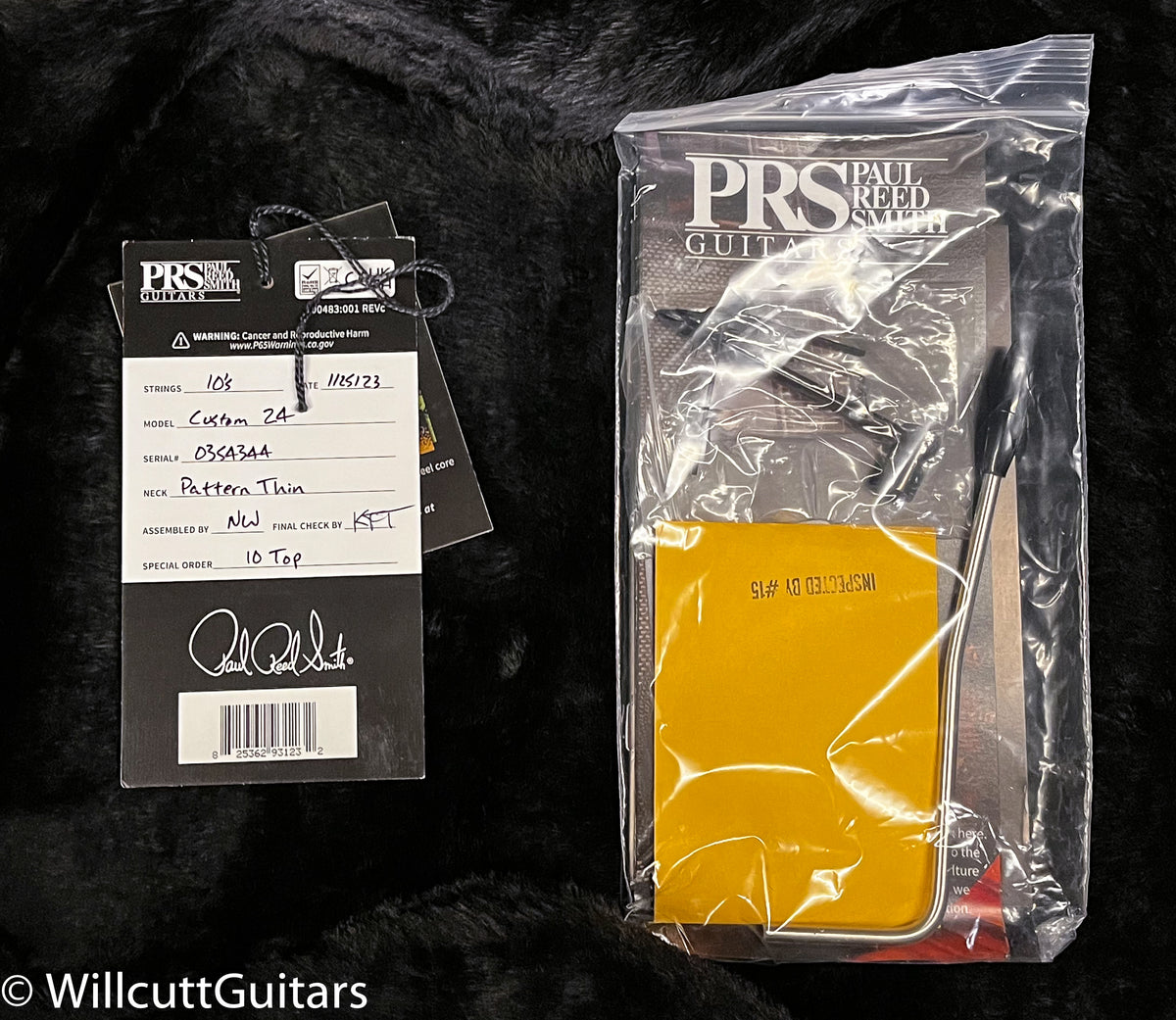 2022 PRS Custom 24 10 Top Custom Color Blue Smoke Burst (344)