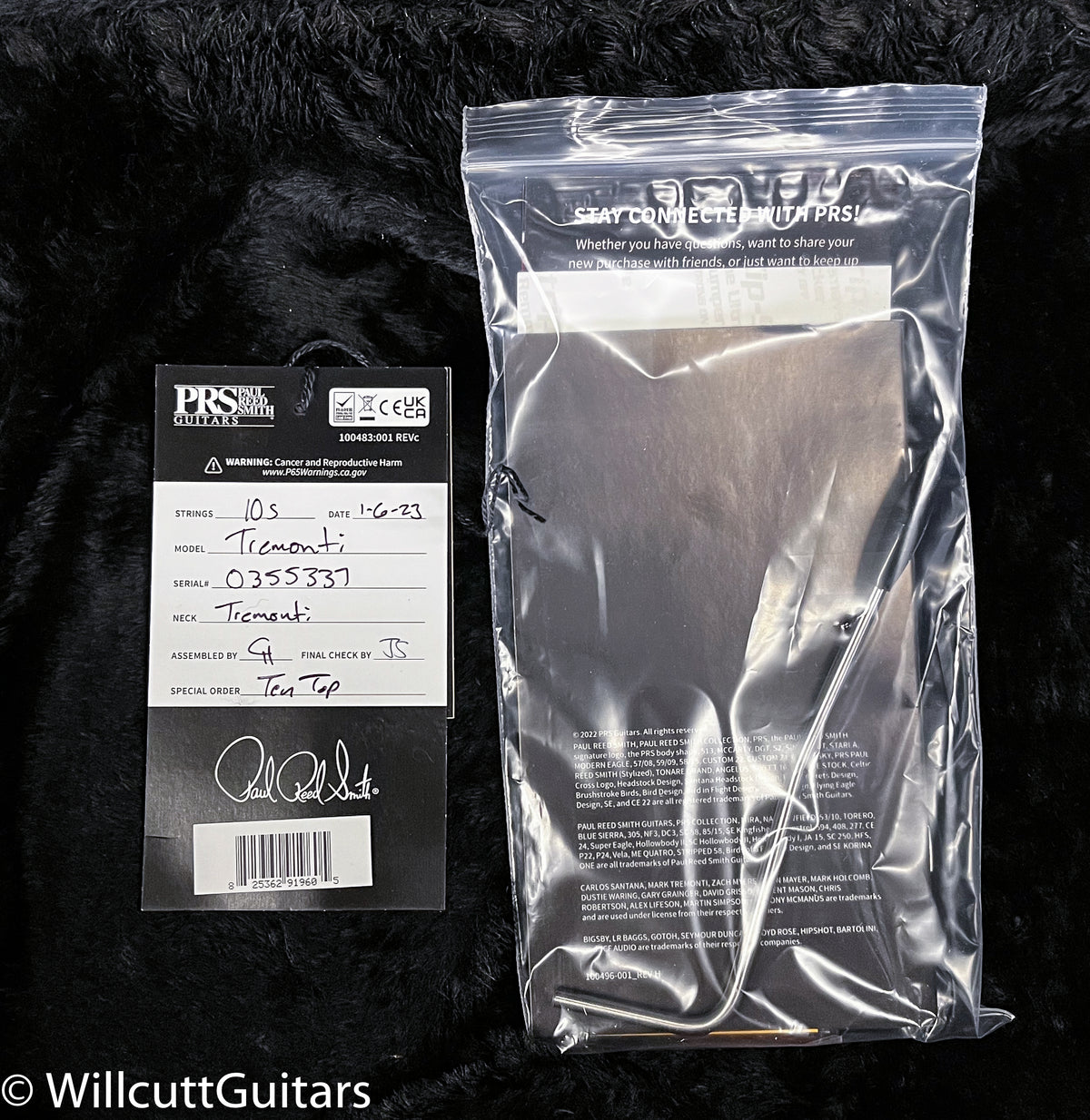 2023 PRS Tremonti Signature Faded Whale Blue 10 Top (337)