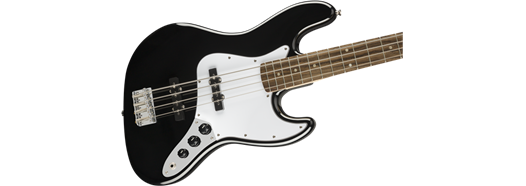 Squier Affinity Series™ Jazz Bass®, Laurel Fingerboard, Black Bass Guitar