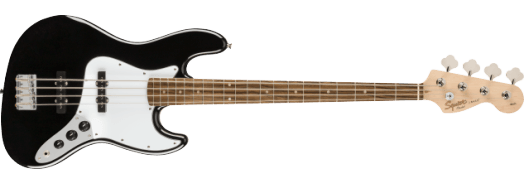 Squier Affinity Series™ Jazz Bass®, Laurel Fingerboard, Black Bass Guitar