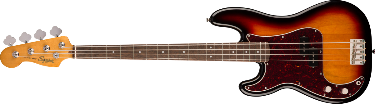 Squier Classic Vibe '60s Precision Bass Left-Handed, Laurel Fingerboard, 3-Color Sunburst Bass Guitar