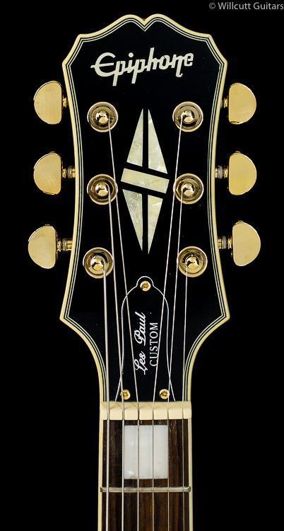 Epiphone LP Custom Ebony, Gold HW