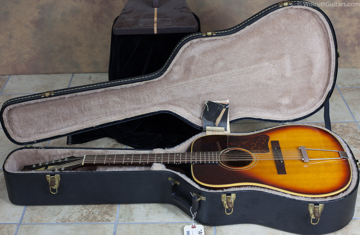 希少1967 エピフォン ft112 gibson b-45-12 カラマズー製 Vintage 1967 Gibson B-45-12 Sunburst 12 String Acoustic