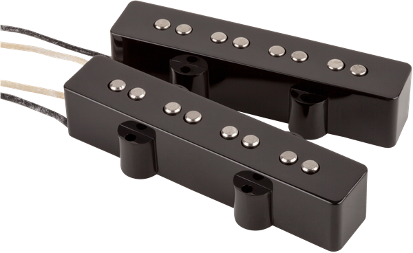 Squier jazz bass pickups top