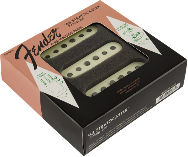 Fender Pure Vintage '65 Strat® Pickup Set, Vintage White (3)