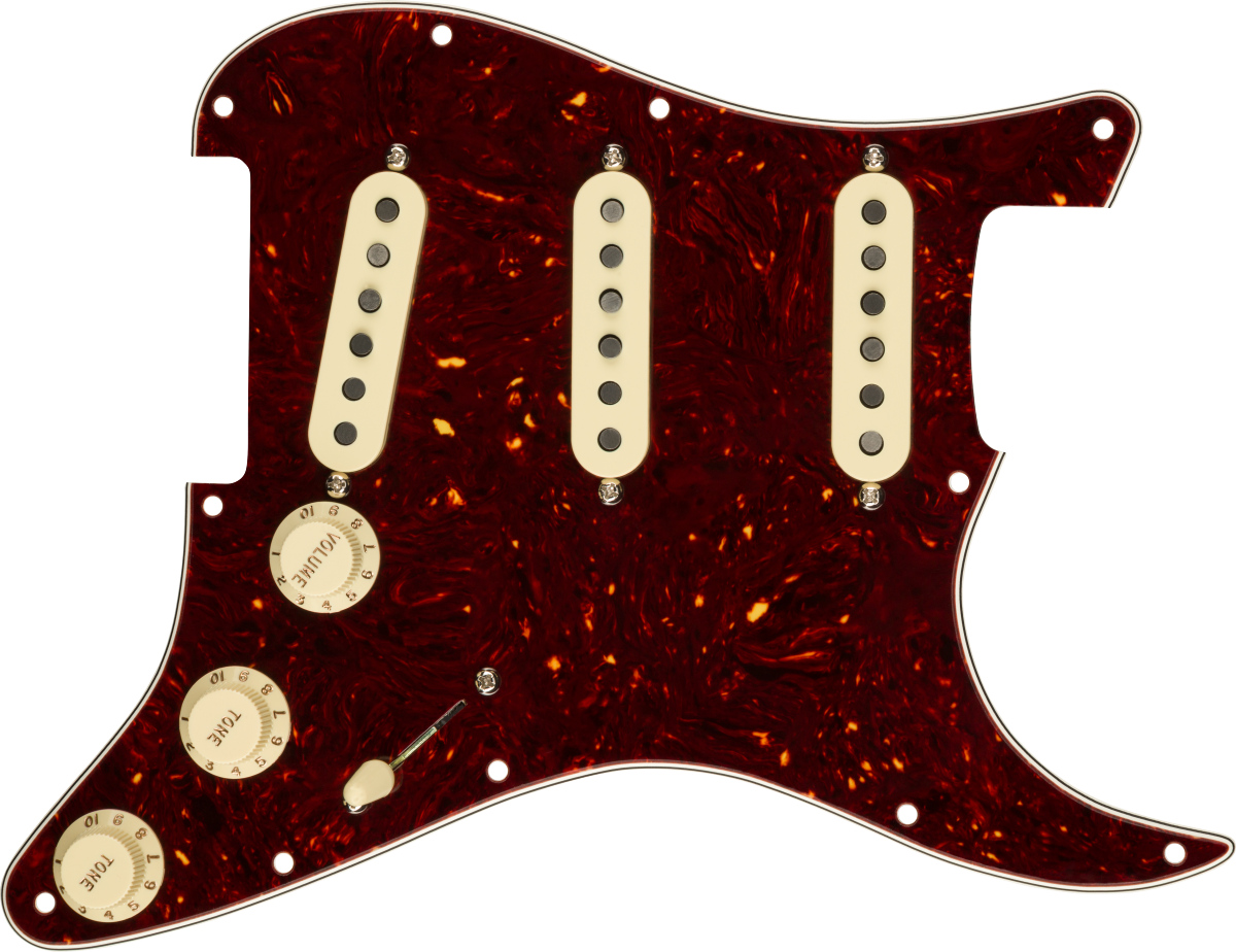 Fender Pre-Wired Strat Pickguard, Custom '69 SSS, 11 Hole PG