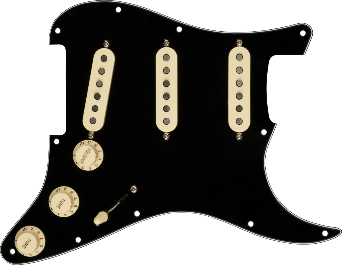 Fender Pre-Wired Strat Pickguard, Custom '69 SSS, 11 Hole PG
