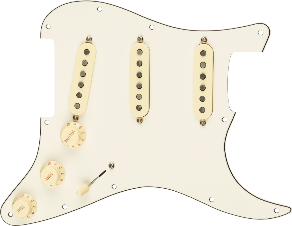 Fender Pre-Wired Strat Pickguard, Custom '69 SSS, 11 Hole PG